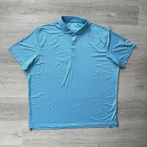 Johnnie-O Performance Polo Shirt 2025 RYDER CUP Blue Striped Golf Men's Size XXL